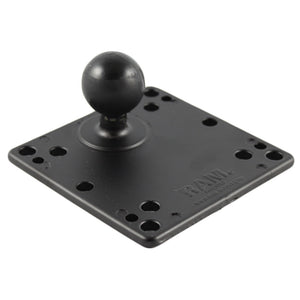 RAM Mount 3.625" Square Plate w-VESA Hole Pattern & 1.5" Ball [RAM-246U] - RAM Mounting Systems