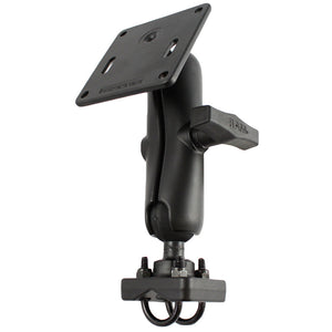 RAM Mount 1.5" Rail Mount w-Double U-Bolt Bases & 3.625" Square Base [RAM-334-1U] - RAM Mounting Systems