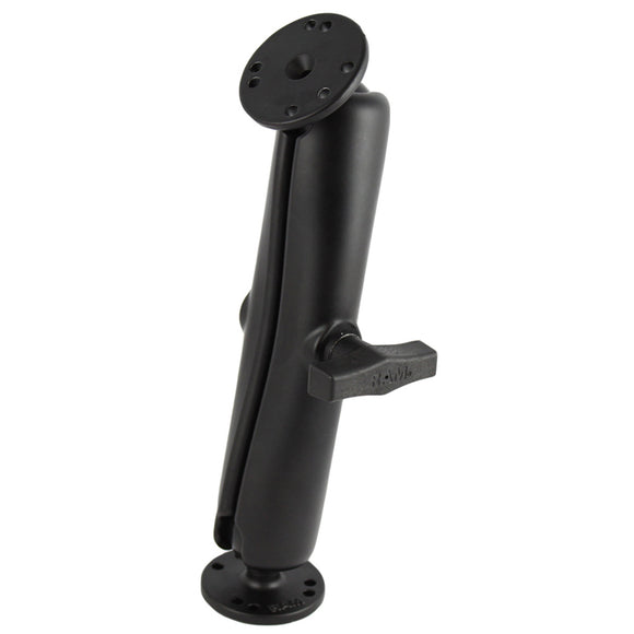 RAM Mount Ball Mount w-Long Double Socket Arm & 2-2.5