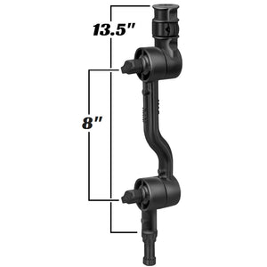 RAM Mount Adjustable Adapt-a-Post 13.5" Extension Arm [RAP-114-APB2U] - RAM Mounting Systems