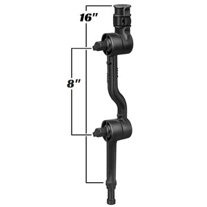 RAM Mount Adjustable Adapt-a-Post 16" Extension Arm [RAP-114-APB3U] - RAM Mounting Systems