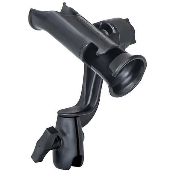 RAM Tube Jr. Fishing Rod Holder with RAM-ROD Revolution Ratchet-Socket System (Base NOT Included) [RAP-390-RB-NBU] - RAM Mounting Systems