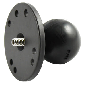 RAM Mount 2.5" Round Base w-1.5" Ball & 1-4"-20 Threaded Male Post f-Cameras [RAM-202AU] - RAM Mounting Systems