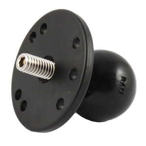 RAM Mount 2.5" Round Base w-1.5" Ball & 3-8"-16 Threaded Male Post f-Cameras [RAM-202CU] - RAM Mounting Systems