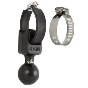 RAM Mount 1.5" Ball Base w- Strap 0.5" - 2" Diameter [RAM-108B] - RAM Mounting Systems