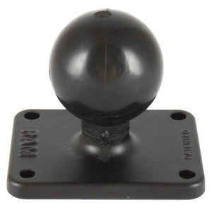 RAM Mount 2" x 2.5" Rectangle Base w-1.5" Ball [RAM-202U-225] - RAM Mounting Systems