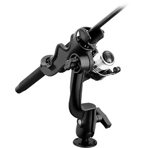 RAM Mount RAM-ROD 2000 Fishing Rod Holder w-RAM-ROD Revolution Ratchet-Socket System & Round Flat Surface Base [RAM-114-RBU] - RAM Mounting Systems