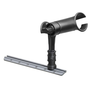 RAM Mount RAM Tube Jr. Rod Holder w- 4" Post & Adapt-A-Post Track Mounting Base [RAP-390-SAAPU] - RAM Mounting Systems