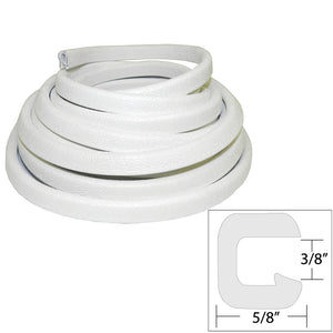 TACO Flexible Vinyl Trim - 3/8" Opening x "W x 25'L - White [V30-1312W25-1]