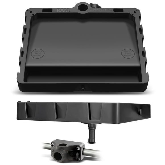 RAM Mount STACK-N-STOW Bait Board w-Combination Bulkhead Rail Adapter Kit [RAP-395-RMU] - RAM Mounting Systems