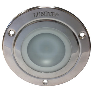 Lumitec Shadow - Flush Mount Down Light - Polished SS Finish - 4-Color White/Red/Blue/Purple Non-Dimming [114110]