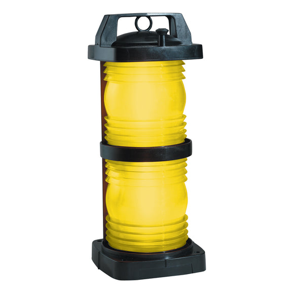 Perko Double Lens Navigation Light - Yellow Towing Light - Black Plastic [1366ME0BLK] - Perko