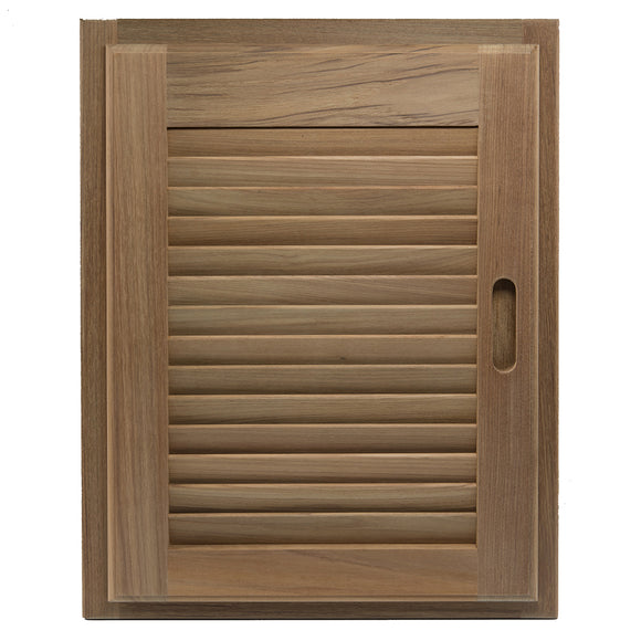 Whitecap Teak Louvered Door & Frame - Right Hand - 15