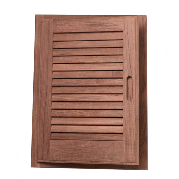 Whitecap Teak Louvered Door & Frame - Left Hand - 15