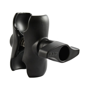 RAM Mount D Size Short Double Socket Arm f-2.25" Ball Base [RAM-D-201U-C] - RAM Mounting Systems