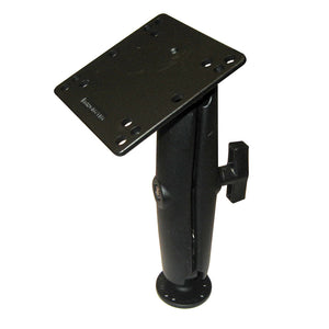 RAM Mount 4.75" Square Base VESA Plate 75mm and 100mm Hole Patterns w-Long Surface Mount [RAM-101U-D-246] - RAM Mounting Systems