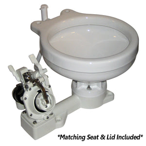 Raritan Fresh Head - Fresh Water Flush - Manual - Marine Size - Left Hand Operation [25M00L]