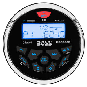 Boss Audio MGR350B Marine Gauge Style Radio - MP3-CD-AM-FM-RDS Receiver [MGR350B] - Boss Audio