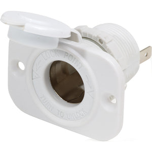 Blue Sea 12V Dash Socket - White [1011200]