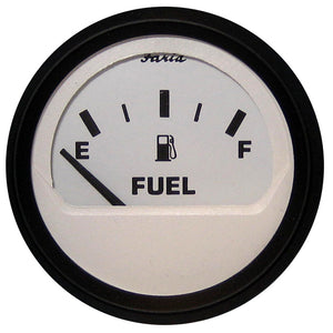 Faria Euro White 2" Fuel Level Gauge (E-1-2-F) [12901] - Faria Beede Instruments