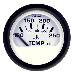 Faria Euro White 2" Water Temperature Gauge (100-250 DegreeF) [12904] - Faria Beede Instruments