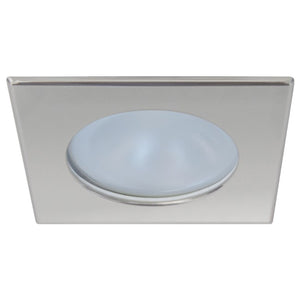 Quick Blake XP Downlight LED -  4W, IP66, Screw Mounted - Square Satin Bezel, Round Warm White Light [FAMP3022S02CA00]