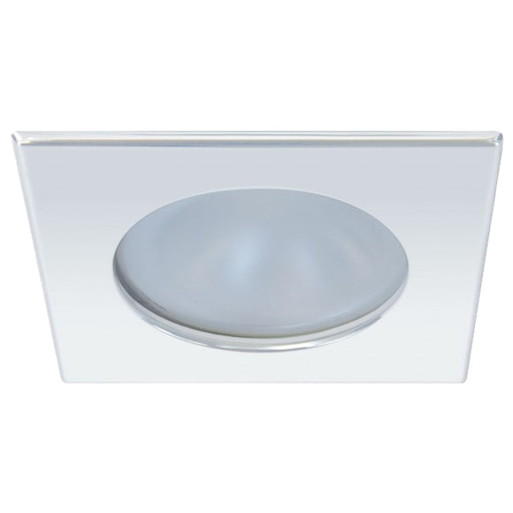 Quick Blake XP Downlight LED -  4W, IP66, Screw Mounted - Square Stainless Bezel, Round Warm White Light [FAMP3022X02CA00]