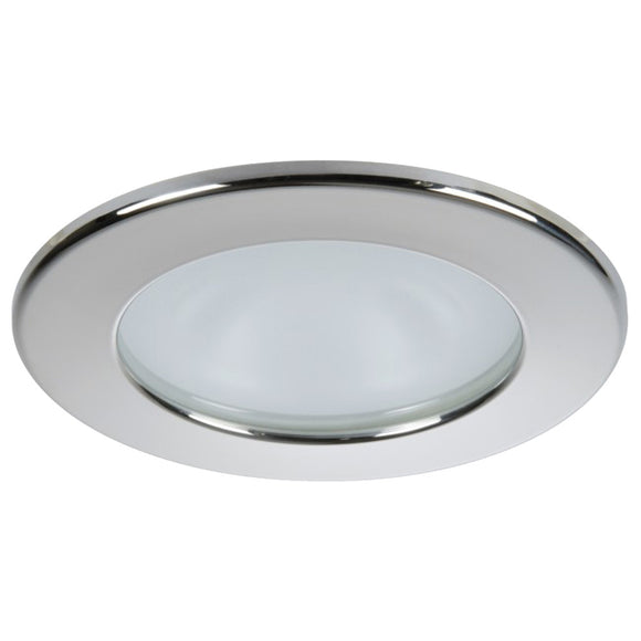 Quick Kai XP Downlight LED - 4W, IP66, Screw Mounted - Round Stainless Bezel, Round Daylight Light [FAMP2982X01CA00]