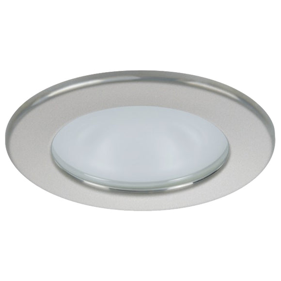 Quick Kai XP Downlight LED - 4W, IP66, Spring Mounted - Round Satin Bezel, Round Warm White Light [FAMP2492S02CA00]