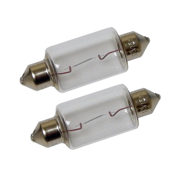 Perko Double Ended Festoon Bulbs - 12V, 15W, .97A - Pair [0070DP1CLR] - Perko