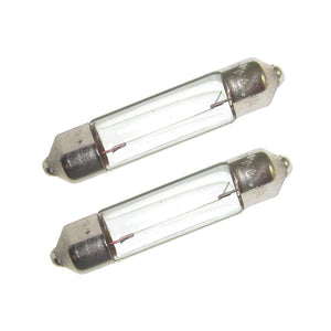 Perko Double Ended Festoon  Bulbs - 24V, 10W, .40A - Pair [0072DP1CLR] - Perko