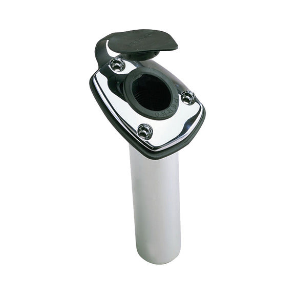 Perko Fishing Rod Holder - 65 Angled Flush Mount - Chrome Plated Zinc [1205DP0CHR] - Perko