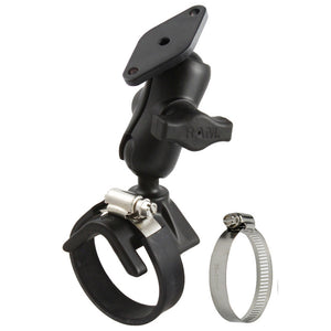 RAM Mount Strap Mount w-Short Arm & Diamond Base [RAM-B-108-A-238] - RAM Mounting Systems