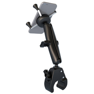 RAM Mount Universal Tough-Claw Base w-Long Double Socket Arm & Universal X-Grip Cell-iPhone Cradle [RAM-B-400-C-UN7U] - RAM Mounting Systems