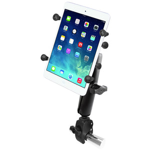 RAM Mount Tough-Claw Base w-Long Double Socket Arm & Universal X-Grip Cradle w-1" Ball f-7" Tablets [RAM-B-400-C-UN8U] - RAM Mounting Systems