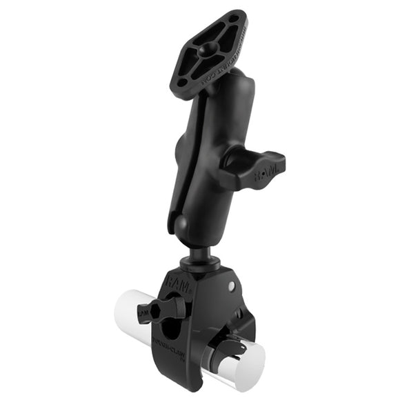 RAM Mount Medium Tough-Claw Base w-Double Socket Arm & Diamond Base Adapter [RAP-B-404-238U] - RAM Mounting Systems