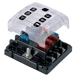 BEP ATC Six Way Fuse Holder & Screw Terminals w/Cover & Link [ATC-6W]