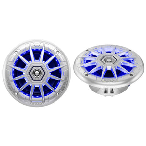 Boss Audio MRGB65S 6.5" 2-Way Coaxial Marine Speakers w-RGB LED Lights [MRGB65S] - Boss Audio