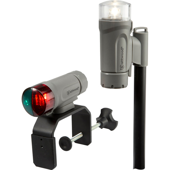 Attwood Clamp-On Portable LED Light Kit - Marine Gray [14190-7] - Attwood Marine