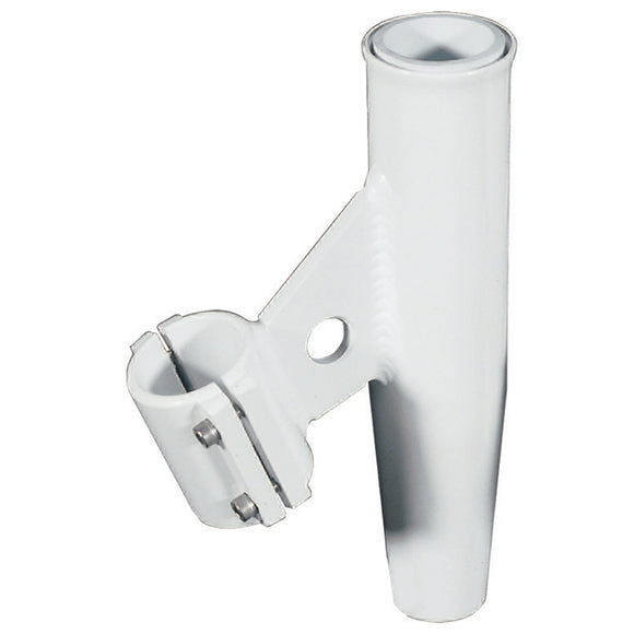 Lee's Clamp-On Rod Holder - White Aluminum - Vertical Mount - Fits 1.660