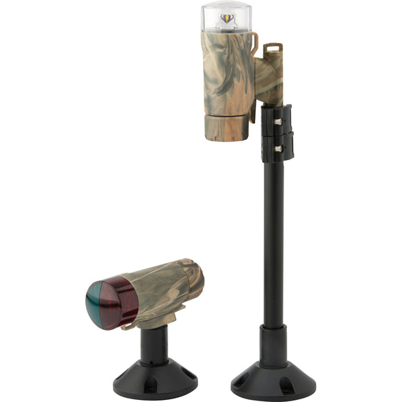 Attwood PaddleSport Portable Navigation Light Kit - Screw Down or Adhesive Pad - RealTree Max-4 Camo [14193-7] - Attwood Marine