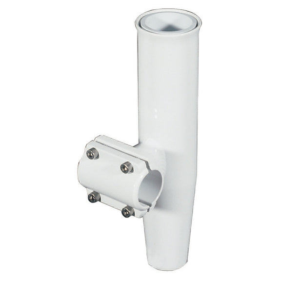 Lee's Clamp-On Rod Holder - White Aluminum - Horizontal Mount - Fits 1.660