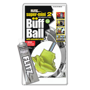 Flitz Buff Ball - Super Mini 2" - White w/1.76oz Tube Flitz Polish [SM 10250-50]