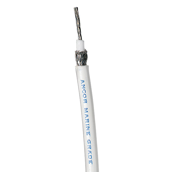 Ancor White Coaxial Cable RG 213 - 500' [151750]