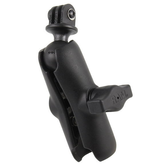 RAM Mount GoPro Hero Adapter with Double Socket Arm [RAM-B-202-GOP1-201U] - RAM Mounting Systems