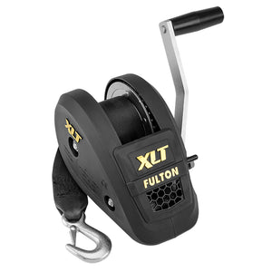 Fulton 1500lb Single Speed Winch w-20' Strap Included - Black Cover [142311] - Fulton