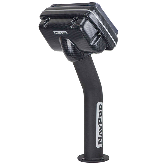 NavPod PED4600-04 PedestalPod Pre-Cut f/Simrad NSS9/BG Zeus2 9 - Carbon Black [PED4600-04-C]