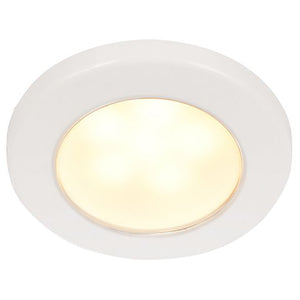 Hella Marine EuroLED 75 3" Round Screw Mount Down Light - Warm White LED - White Plastic Rim - 12V [958109011] - Hella Marine