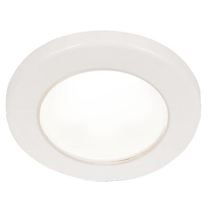 Hella Marine EuroLED 75 3" Round Screw Mount Down Light - White LED - White Plastic Rim - 12V [958110011] - Hella Marine