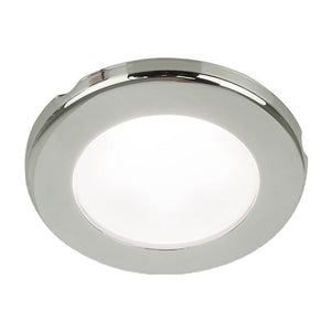 Hella Marine EuroLED 75 3" Round Screw Mount Down Light - White LED - Stainless Steel Rim - 24V [958110121] - Hella Marine